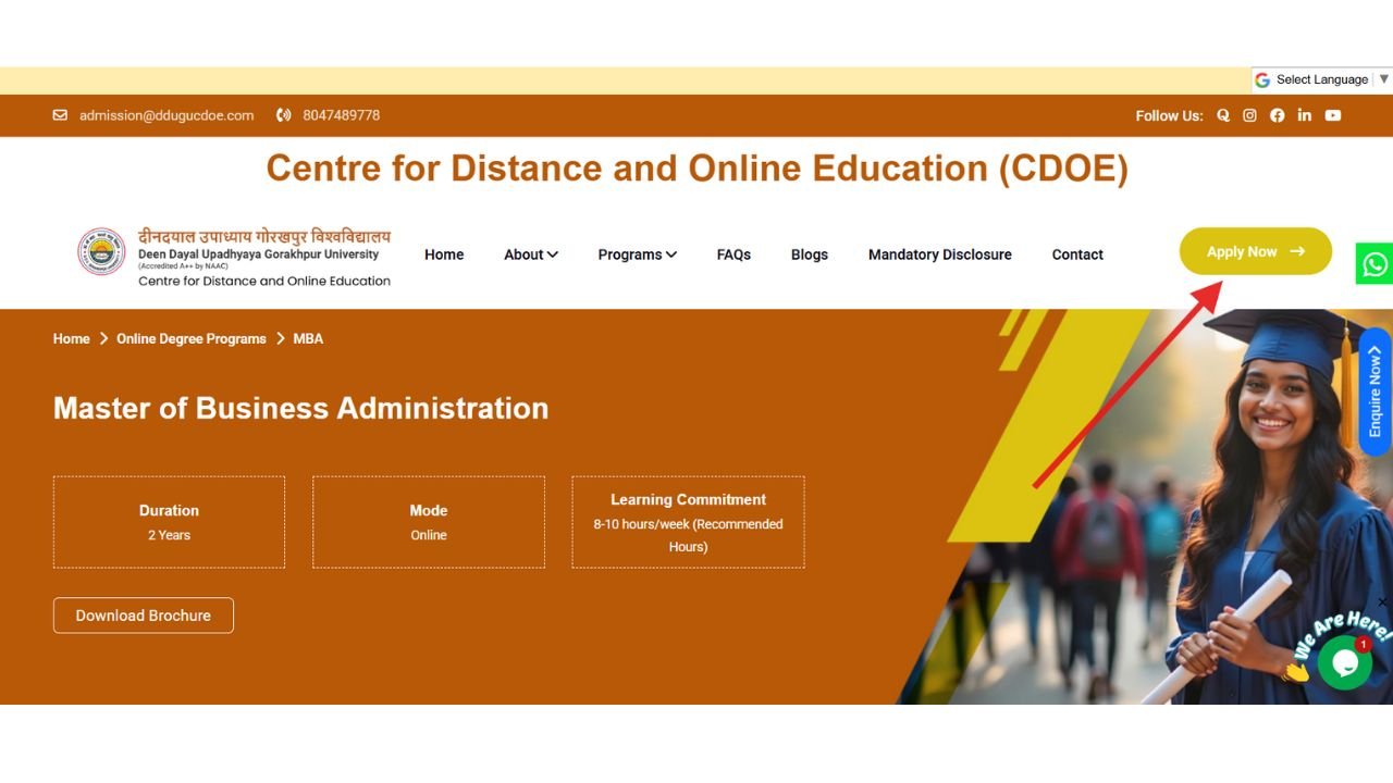 DDU Gorakhpur Online MBA: Fees, Admission, Syllabus 1 DDU Gorakhpur Online MBA