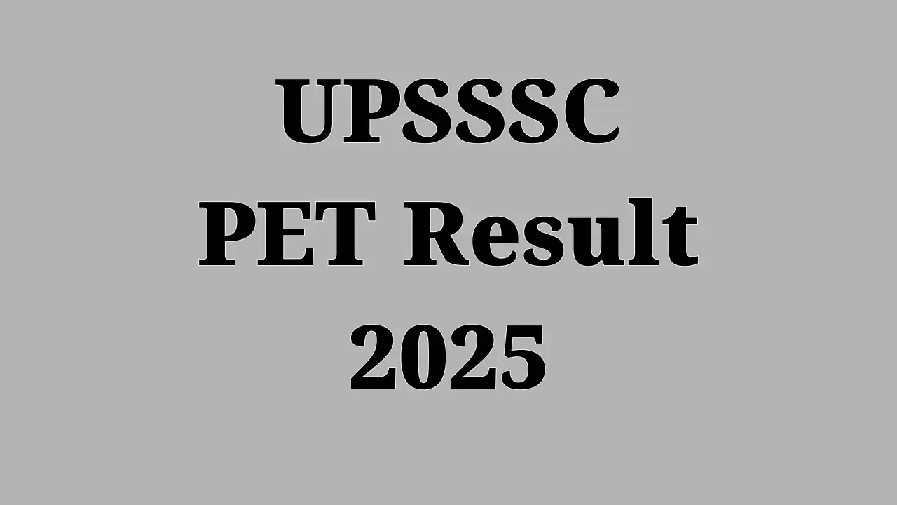 UPSSSC PET Result 2025