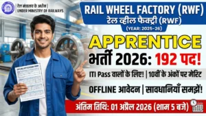 Rail Wheel Factory Apprentice Recruitment 2026