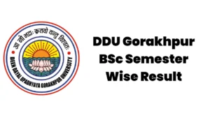 DDU Gorakhpur BSc Semester Wise Result